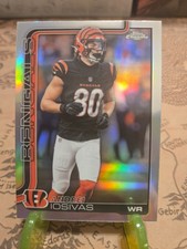 2025 Topps Chrome Football Refractor Andrei Iosivas Cincinnati Bengals