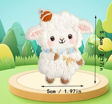 Embroidered Iron-On Applique patch 2 1/4 x 2 inch