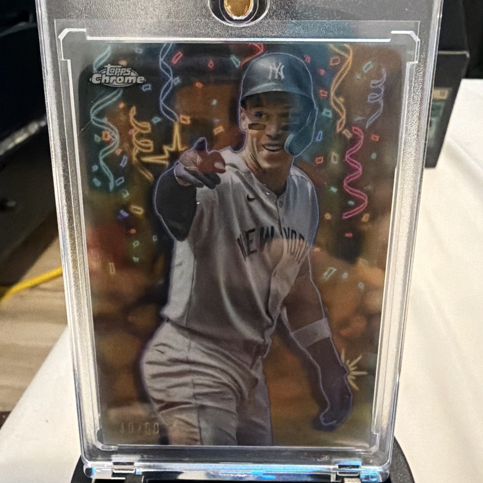 AARON JUDGE 2025 TOPPS CHROME UPDATE CELEBRACION GOLD REFRACTOR /50 Q3967