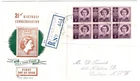 Australia 1947 1d princess Elizabeth registered FDC from Goulburn