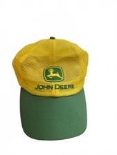 John Deere Mesh Snapback Cap - Bright Yellow  Green
