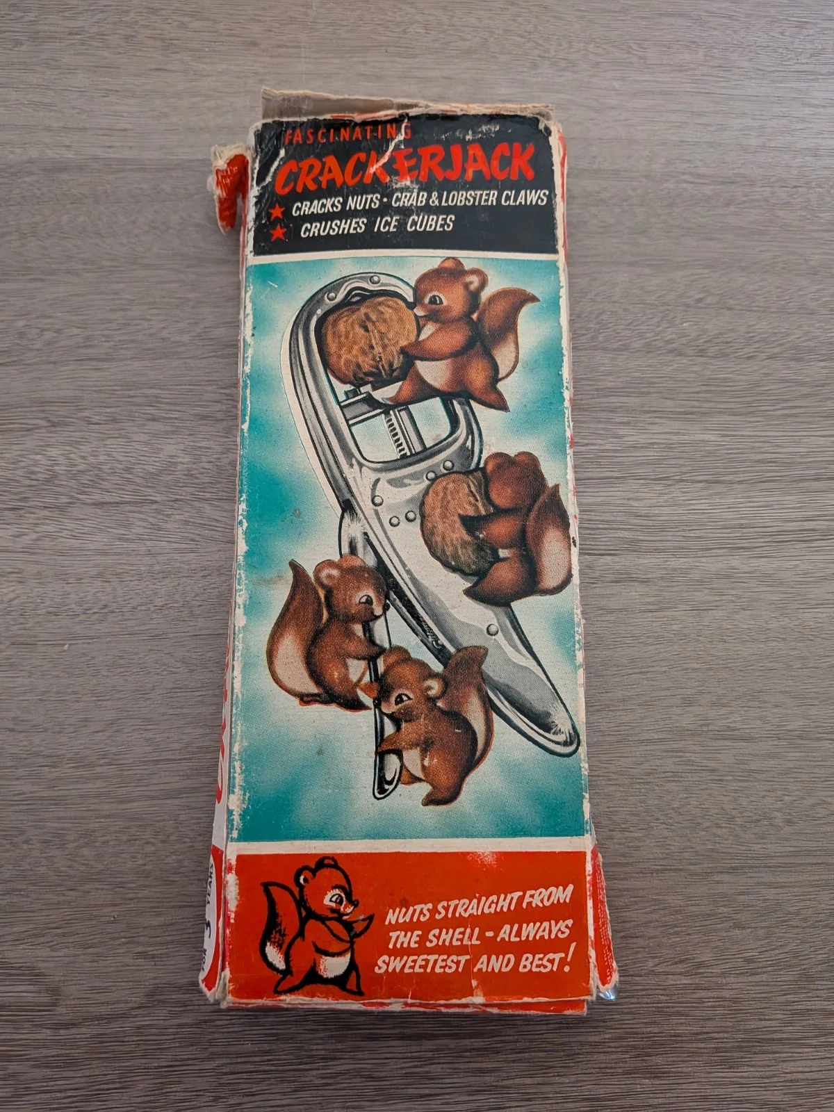 Vintage Crackerjack nut cracker chrome finish made in england
