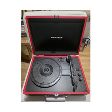Crosley CR8065D-RE Red Bluetooth Turntable, Pitch Volume Control, 3 Speeds