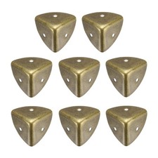 8PCS Metal Corner Protector 1.5 x 1.5 x 1.5 Inch Vintage Bronze Tone