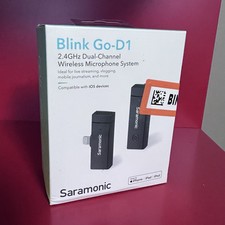 Saramonic Blink Go-D1 2.4GHz Dual-Channel Wireless Microphone System NEW 