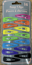 Fashion Hair Snap Clips-1pk of 14 Clips-Brand New-SHIPS N 24 HOURS