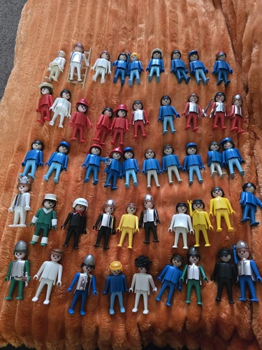 Playmobil Geobra 1970s Huge Lot 58 People 27 Horses Plus MORE!!!