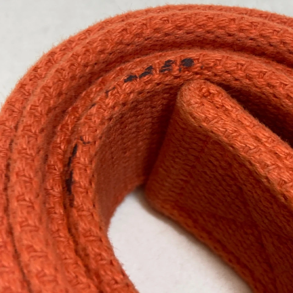 Vintage Sportsman Polo Ralph Lauren Canvas Belt 34 Medium Orange Brass Buckle - Image 4 of 4