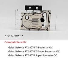Granzon GPU Water Block For Galax GeForce RTX 4070 Ti Boomstar OC N-GY4070TIXY-X