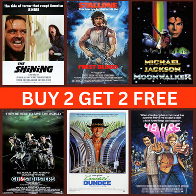POSTER KLASSIKER FILMPLAKATE 80ER 80S FILMPLAKAT FILME HD RANDLOS DRUCK
