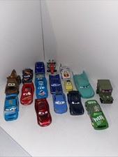 Disney Pixar Cars Diecast Lot of 16 Loose Mattel 1:55 McQueen Mater Chick Hicks