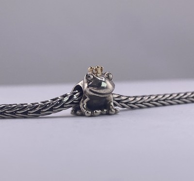 Pandora 925 Silver 14K Gold Frog Prince