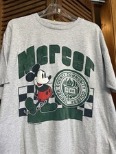 Vintage 90s Disney Mercer College Mickey Mouse Shirt Men’s Xl USA Made