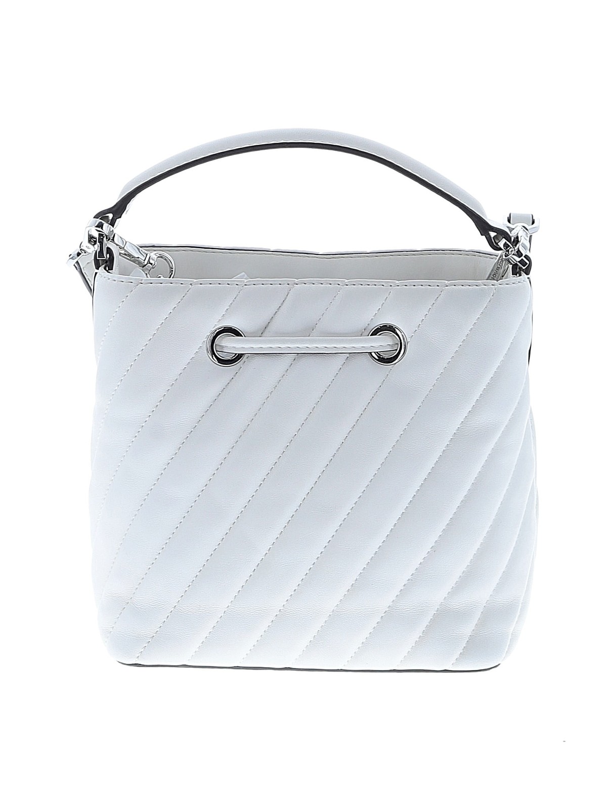 MICHAEL Michael Kors Women White Leather Bucket Bag One Size thumbnail 3