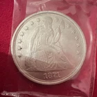 1871 Seated Liberty Dollar $1 Silver Coin United States 0.9 Fineness Uncertified