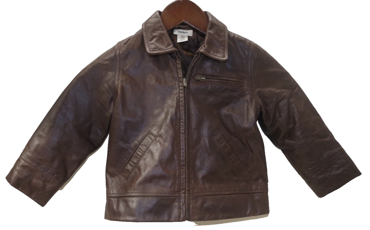 Boys' Leather Vintage Outerwear Coats & Jackets for Children for