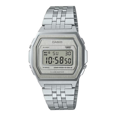 Casio Unisex Vintage Stainless Steel Digital Watch  - A1000A-7EF NEW