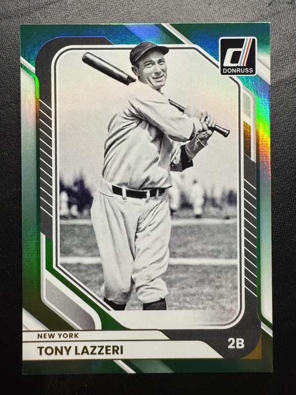 2026 Donruss Baseball Holo Tony Lazerri Green /199 New York