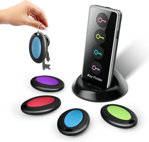 Wireless Key Finder with LED Light - Easy-To-Use Tracker for Seniors - Locate Ke