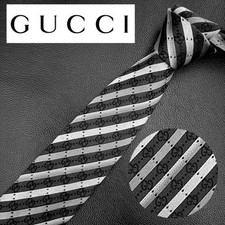 GUCCI GTI Used Necktie Tie Ties Mens Unisex ALL SILK Multicolor Gorgeous 121
