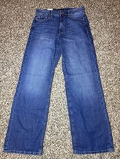 Aeropostale Women  s Size 8 High Rise Wide Leg Jeans Dark Wash NWT