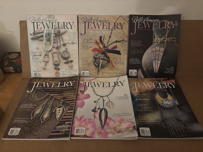 Belle Armoire jewelry  Magazine Lot 6 2018 2016 2015 Back Issues Artisan Craft