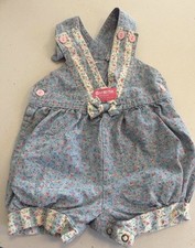 Vintage Floral OshKosh Shortalls Size 12m