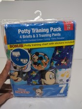 Potty Training Pack 2T Toddler Boys Mickey Mouse 7pk 4Briefs 3Training Pants