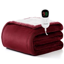Heated Blanket Electric Throw - 50"x60" Heating Blanket Throw 1/2/4/6/8 Hours...