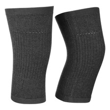 Wool Brace Pad Warm Cashmere Kneepad Thermal Leg Sleeve Non Slip Dark Grey