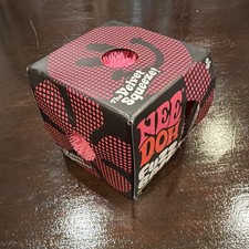 PINK Needoh FUZZ BALL Flower Power Nee Doh Squish Stress Ball NEE-DOH Fuzzball