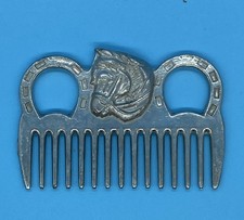 Vintage Horse Mane Tail Metal/ Aluminum Alloy Horse Hair Comb