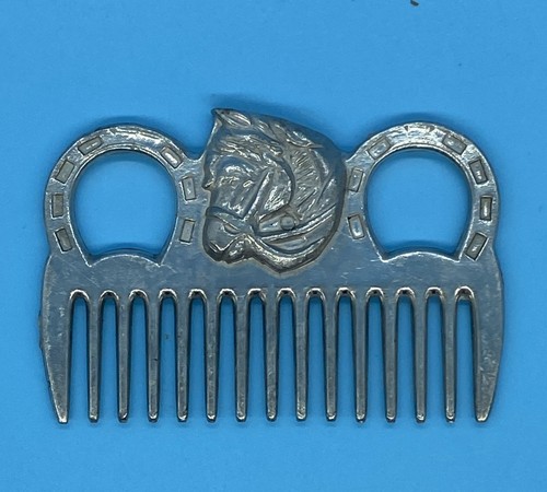 Vintage Horse Mane & Tail Metal/ Aluminum Alloy Horse Hair Comb