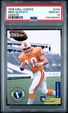 1996 Upper Deck Collector's Choice #U44 Mike Alstott ROOKIE Card PSA 10 Pop 18. rookie card picture