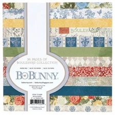 BoBunny Single-Sided Paper Pad 6"X6" 36/Pkg-Boulevard, 12 Designs/3 Each