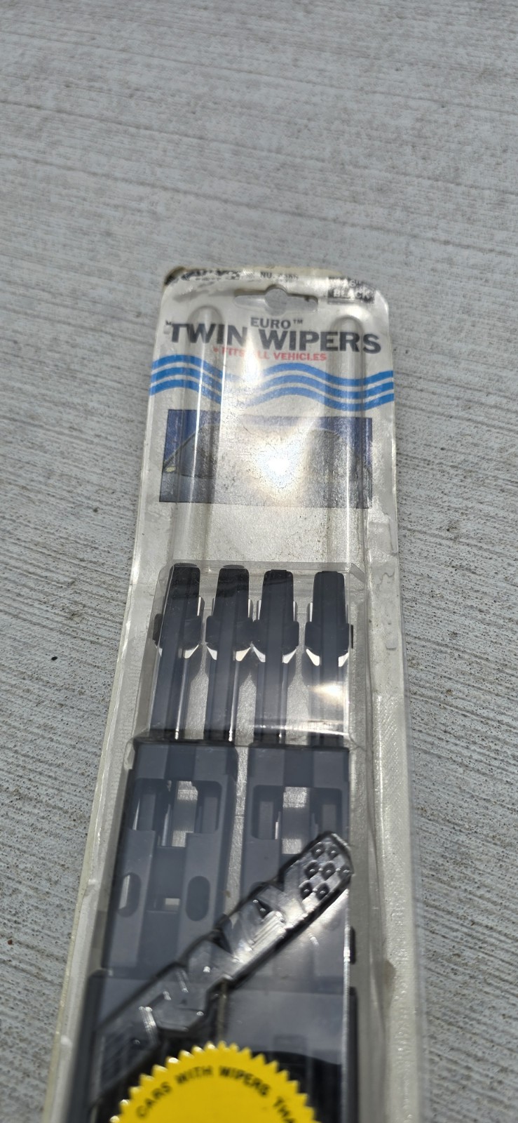 Vtg KOKOMO RALLY Hot Waves Black Twin Beam Truck Wiper Arms 16" Pair 90's 