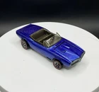 Vintage Hot Wheels Redline Custom Firebird Blue W/ Dark Interior US - Very Good