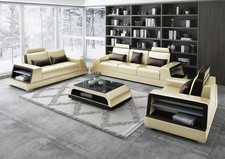 Sofa Couch Polster 3 Sitzer Leder Sofas Couchen Sitz Garnituren Dreisitzer Neu