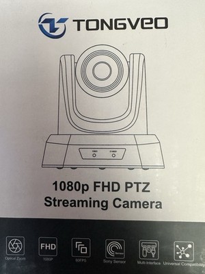 TONGVEO PTZ Camera AI Auto-Tracking 20X Optical Zoom HDMI IP