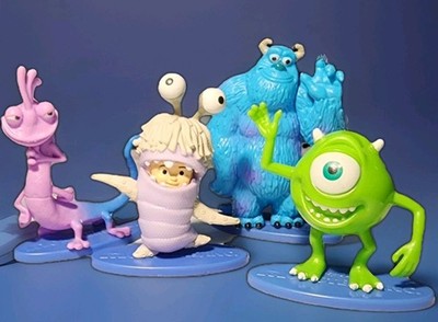 2019 Mattel Disney Pixar Monsters Inc Sully, Randall Mike Wazowski & Boo Figures