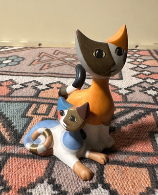 Rosina Wachtmeister Goebel Porcelain Cat Figurine '' Amico e Amica ''