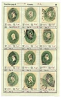 US Fancy Cancels / Numbers Postal Stationery U311 Cut Squares Collection Stamps