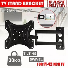 Full Motion TV Wall Bracket Mount Swivel Tilt For 16 18 26 32 40 42 Inch LED LCD