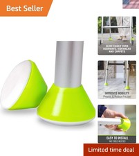 Durable Walker Ski Glides - Easy to Install Mobility Solution in Bright Colors