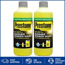 Concentrated Eco Screenwash - 500ml x2 Makes Up to 5 Litres, Streak-Free Formula 1.20 per litre