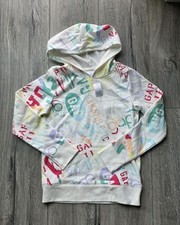 Gap Kids Girls Logo Print Hoodie Size L 10 Girls Multi Color New NWT