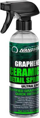 Nanoskin Graphene Ceramic Detail Spray 16 oz - Hydrophobic Waterless Quick Detai