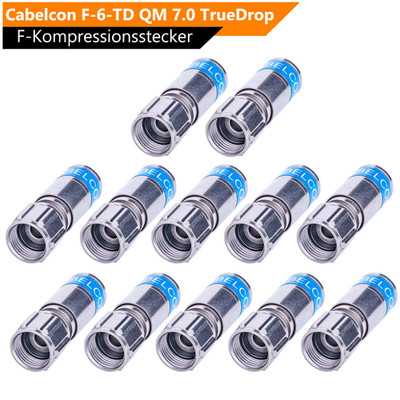 Cabelcon F-6TD QM 7.0 Quick Mount Stecker für RG6 Kabel 7mm Kompressionsstecker
