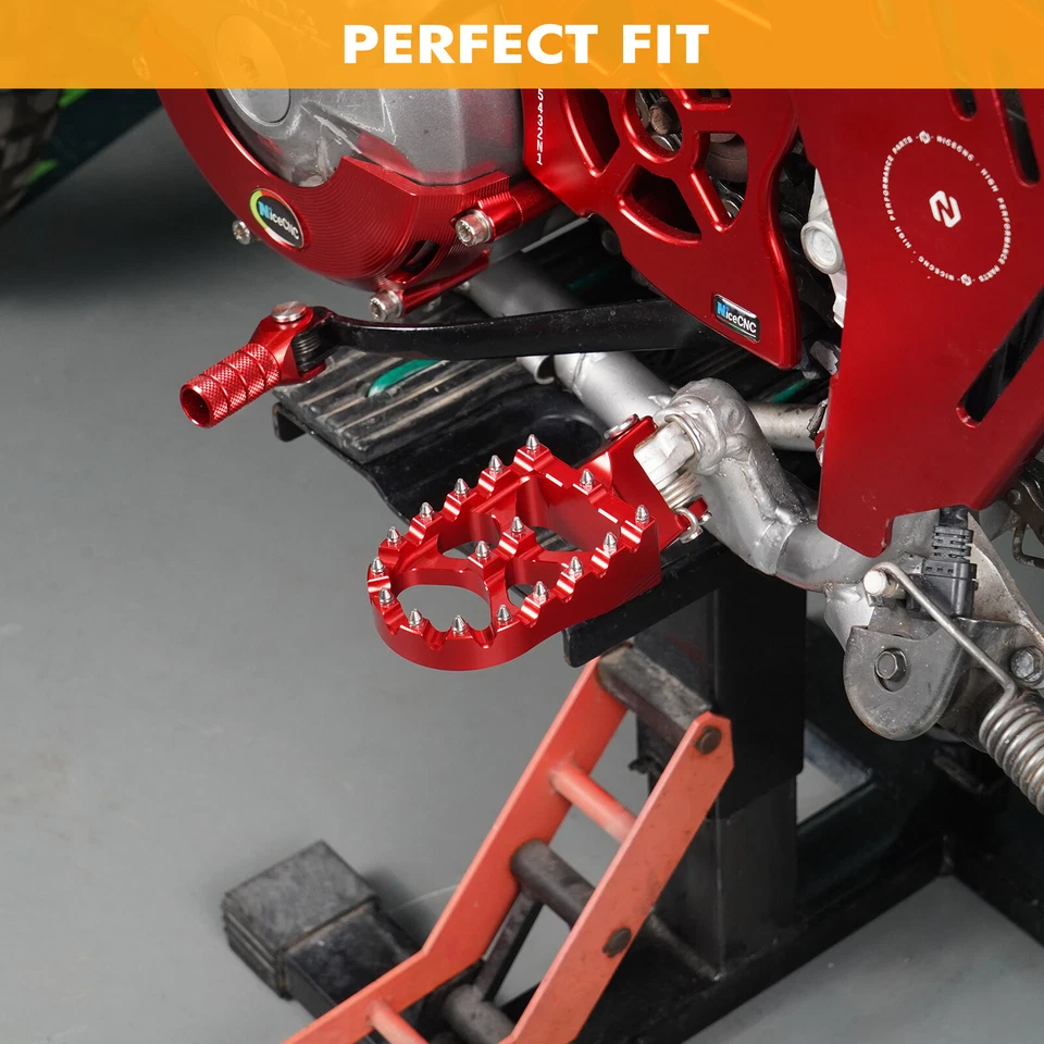 NICECNC Foot Peg Footrests For Honda CR80R/80RB 1996-2002 CR85R CR85RB 2003-2007 - Image 3 of 4