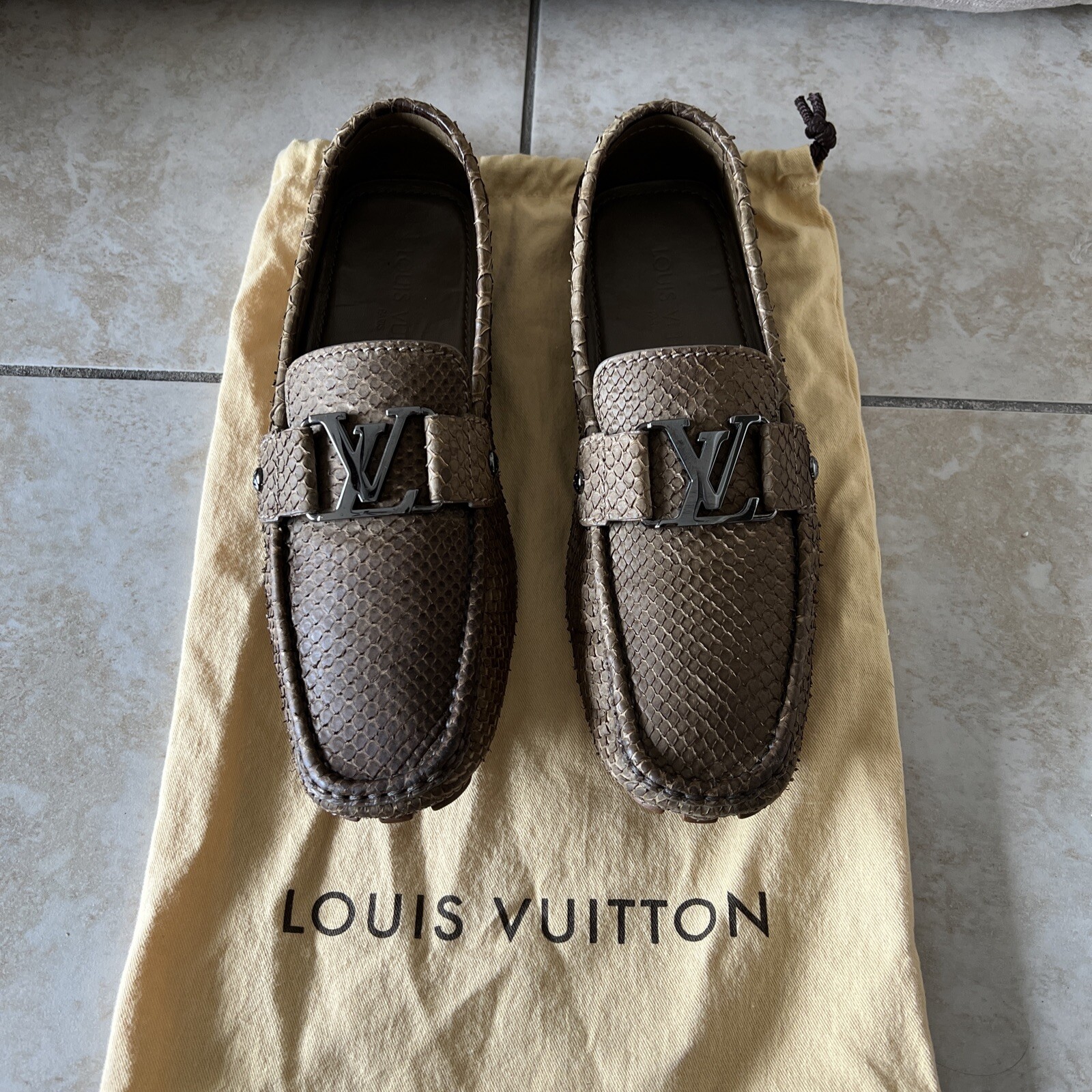 MONTE CARLO PYTHON SNAKESKIN LOAFER LV 